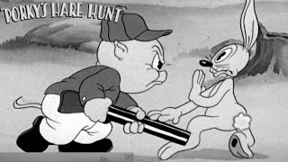 Porkys Hare Hunt 1938 Looney Tunes Porky Pig Cartoon Short Film  Review [upl. by Nosde]