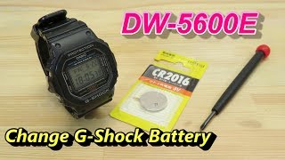 How to Replace CASIO GShock Battery DW5600E [upl. by Penn629]