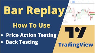 How To Use TradingView BarCandle Replay  Basics of Backtesting  PriceAction backTesting [upl. by Hannahoj]