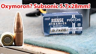 57x28mm 62gr FMJ Fiocchi Range Dynamics 57sub62 [upl. by Araihc]