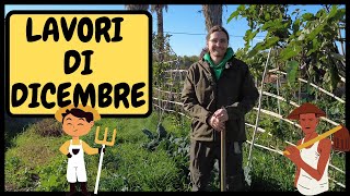 🎄⚒️ LAVORI DA FARE a DICEMBRE nellorto nel frutteto e in balcone ⚒️🎄  Tutorial Agricoltura [upl. by Sarah443]