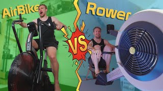 Air Bike vs Rowing Machine Best Home Gym Cardio Piece [upl. by Baten]