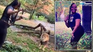 Woman Who Taunted Bronx Zoo Lion Says I Am The Lion Now  NBC New York [upl. by Laurette]