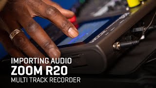 The Zoom R20 Multi Track Recorder  How to Import a File [upl. by Dara]