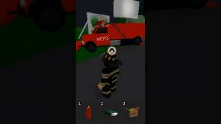 WTF roblox brookhaven firedepartment firetruck [upl. by Adena335]