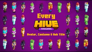 Every Hive Avatar Costume and Hub title in the game in 2021 Costume Giveaway [upl. by Welbie]