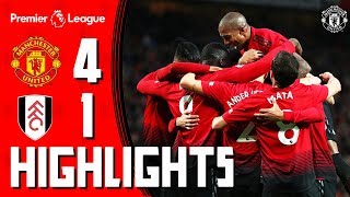 Highlights  Manchester United 41 Fulham  Premier League [upl. by Yenahteb]