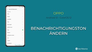 Benachrichtigungston ändern  Oppo Android 12  ColorOS 12 [upl. by Ynney]