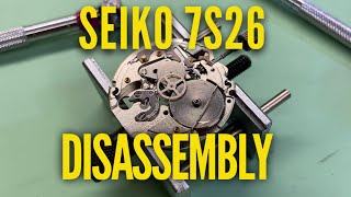 Seiko 7S26 Watch Service Movement Disassembly Tutorial SKX [upl. by Torto189]