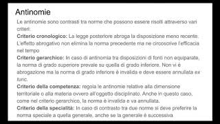 Diritto costituzionale Le fonti del diritto [upl. by Anawad815]