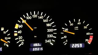 Mercedes C200 w202 Acceleration top speed 0 kmh [upl. by Jonis]