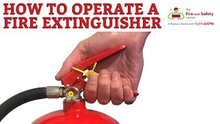 How a Fire Extinguisher works and how to operate a Fire Extinguisher [upl. by Anerres]