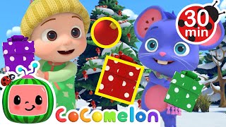 Deck the Halls  JJs Christmas Shapes Song  CoComelon Nursery Rhymes amp Kids Songs [upl. by Juliann394]