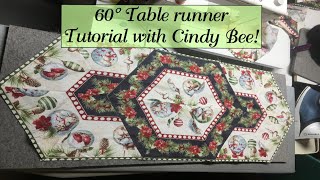 Easy 60 Degree Table Runner [upl. by Asssilem282]