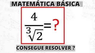 RACIONALIZAÇÃO DE DENOMINADORES  EXERCÍCIOS COM RAÍZ CÚBICA [upl. by Ailadi]