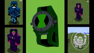 Minecraft Ben 10 Mod  Alien Showcase [upl. by Adekram]