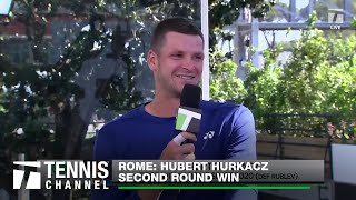 Hubert Hurkacz Defeats Rafael Nadal in Rome  2024 Rome Second Round [upl. by Minsat]