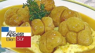 Rognons de veau poêlée purée à la moutarde de meaux Recette [upl. by Giorgi]