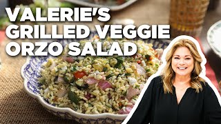 Valerie Bertinellis Mediterranean Grilled Veggie Orzo Salad  Valeries Home Cooking  Food Network [upl. by Daveta487]