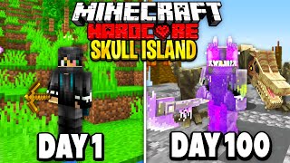 I Survived 100 Days on Skull Island in Minecraft Heres What Happened [upl. by Lali]