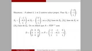 Comment diagonaliser une matrice [upl. by Meilen]