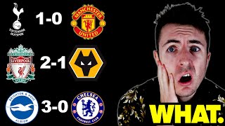 REACTING To PREMIER LEAGUE GAMEWEEK 25 wow [upl. by Latsyrk]