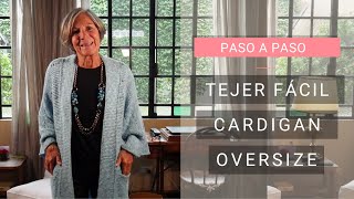 Tejer cardigan en 🏠 Casa en Confinamiento Video 1 💡Ideas Lucila [upl. by Annuaerb]