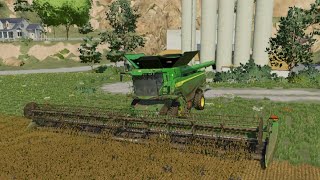 Im very lucky with this big harvesterFarming Simulator 23 map of Amberstone 286 [upl. by Lenneuq]