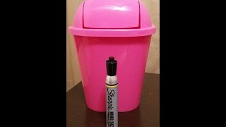 How to remove permanent sharpie from plastic [upl. by Ailemaj999]