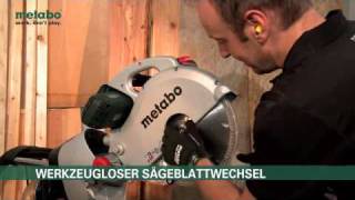 Metabo  KGS Plus Sägeblatt Schnellwechsel deutsch [upl. by Notsnhoj]