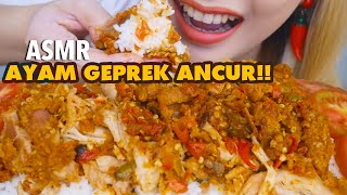 ASMR AYAM GEPREK ANCURR LEBURR PEDESNYA SESUATUH  ASMR Indonesia [upl. by Hut]