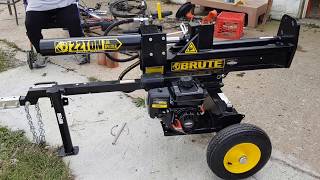 Brute 22 Ton Log Splitter UnboxingReview [upl. by Reisman768]