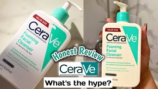 CeraVe Foaming Facial Cleanser HONEST REVIEW [upl. by Seerdi889]