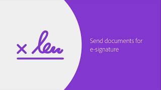 Send documents for esignature  Adobe Acrobat [upl. by Paula317]