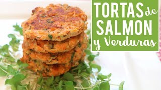 BLW Tortitas de Salmón Zanahoria Espinaca  Receta rápida fácil y saludable para Toddlers  MundoMom [upl. by Nedah617]