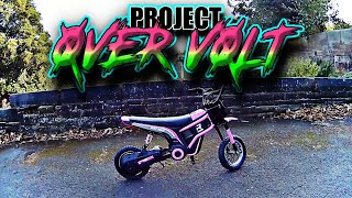 project OVER VOLT  HomCom 24V 300w Kids Electric Dirt Bike BRUTAL Adult Off Road Ride [upl. by Akila461]