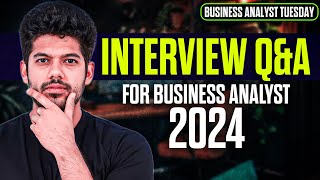 Business Analyst Interview Questions and Answers 2024  ZERO Coding  Hrithik Mehlawat  BAT 02 [upl. by Tris]