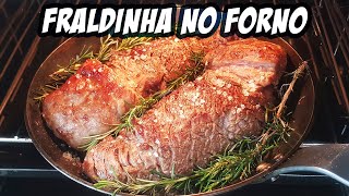 COMO FAZER FRALDINHA NO FORNO  PARECE CHURRASCO  Novatos na Cozinha [upl. by Alel831]