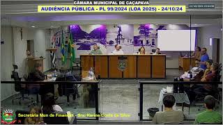 AUDIÊNCIA PÚBLICA  PL 992024 LOA 2025  241024 [upl. by Nasas963]