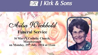 Ailsa Wickbold Funeral Service [upl. by Adnahcir116]