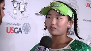 Interview with 11yearold Lucy Li at the US Womens Open [upl. by Roze]