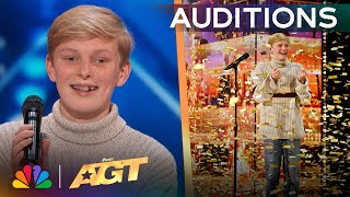 Reid Wilson Receives The GOLDEN BUZZER For quotYou Dont Own Mequot  Auditions  AGT 2024 [upl. by Atnoed]