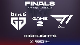 Highlights GEN vs T1  Ván 2  CHUNG KẾT  LCK Mùa Hè 2022 [upl. by Etireuqram]