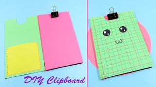 How to Make Cute Clipboard  DIY Clipboard at Home  Handmade Clipboard Idea [upl. by Ahsika145]