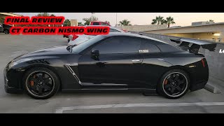 THIRD ATTEMPT ON REDESIGN OF THE CT CARBON NISMO STYLE WING FOR THE NISSAN R35 GTR FINAL REVIEW [upl. by Cecily]