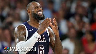 LeBron James was THE MAN in Team USAs quarterfinal victory against Brazil  Paris Olympics [upl. by Burget]