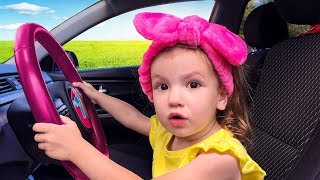 We are in the Car Wheels On The Bus Song Nursery Rhymes amp Kids Songs [upl. by Nohtanhoj]