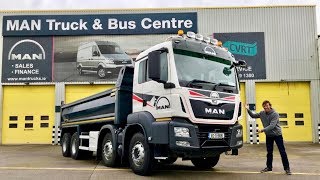 MAN TGS 35420 Tipper Truck 8x4  Full Tour amp Test Drive [upl. by Jacquelyn]