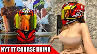 Review KYT TT COURSE RHINO Unboxing [upl. by Aicenav714]