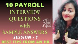 Payroll Interview Questions and Answers payrollinterview hrinterview hr readytogetupdate [upl. by Nimzzaj]